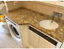 Столешница из искусственного камня прямая в ванную Neomarm NM 102 Desert Blow