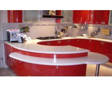 Акриловая столешница с барной стойкой Hanex D-001 Silverstone