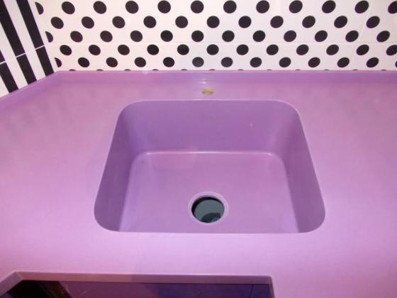 Интегрированная мойка 400х400 из Corian дизайнерской серии: купить в Москве