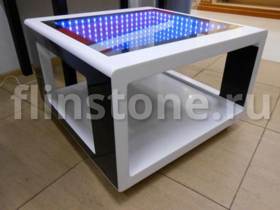 Дизайнерский журнальный стол из комбинированного камня: купить в Москве