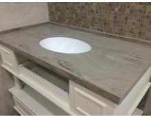 Столешница в ванную из искусственного камня Grandex мраморной серии