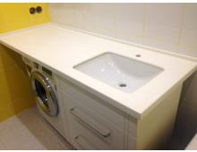 Столешница в ванную из искусственного камня Столешница в ванную из искусственного камня