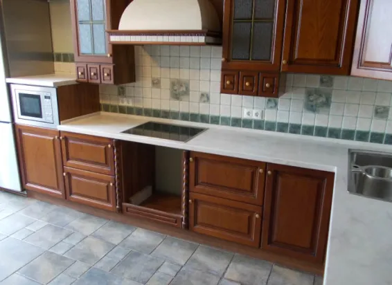 Столешница для кухни из Corian Clam Shell, с отдельным элементом