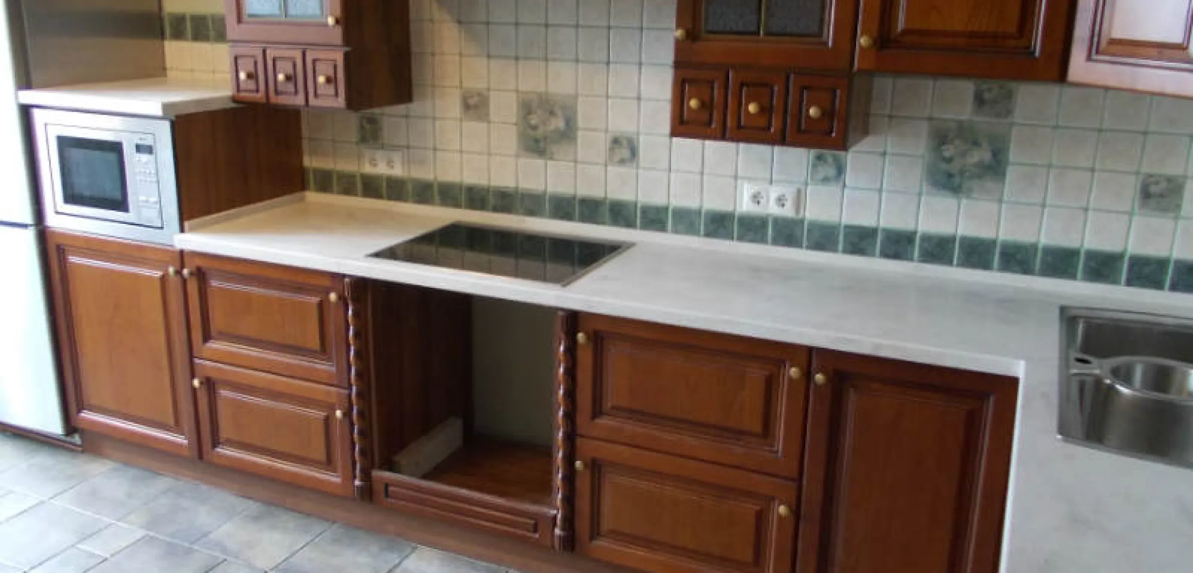 Столешница для кухни из Corian Clam Shell, с отдельным элементом - фото 1