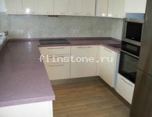 П-образная столешница с интегрированной мойкой 400х400