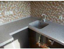 Столешница с интегрированной мойкой 400х400 из искусственного камня Grandex ST105 Столешница с интегрированной мойкой 400х400 из искусственного камня Grandex ST105