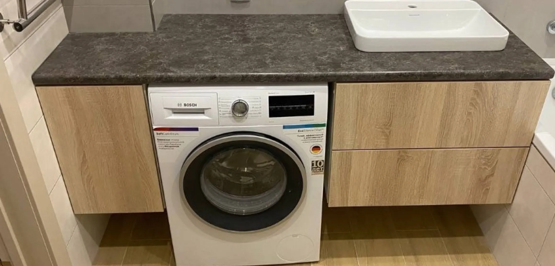 Прямая столешница из Caesarstone 6003 Coastal Grey - фото 3
