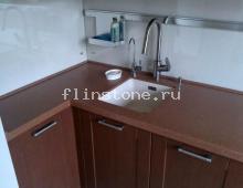 Угловая столешница из искусственного камня Hanex: купить в Москве