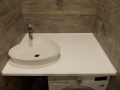 Небольшая столешница в ванную из остатка материала Hanex GAM001