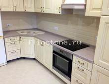Кухонная столешница со скошенным внутренним углом из искусственного камня Grandex D303: купить в Москве
