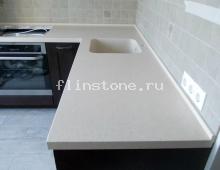 Столешница для кухни с интегрированной мойкой 400х400 из Tristone F113