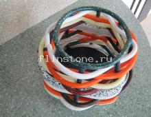 Гнутое оригинальное кашпо для цветов из искусственного камня: купить в Москве