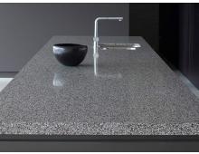 Столешница из искусственного камня кварцевая прямая TechniStone Taurus Terazzo Grey