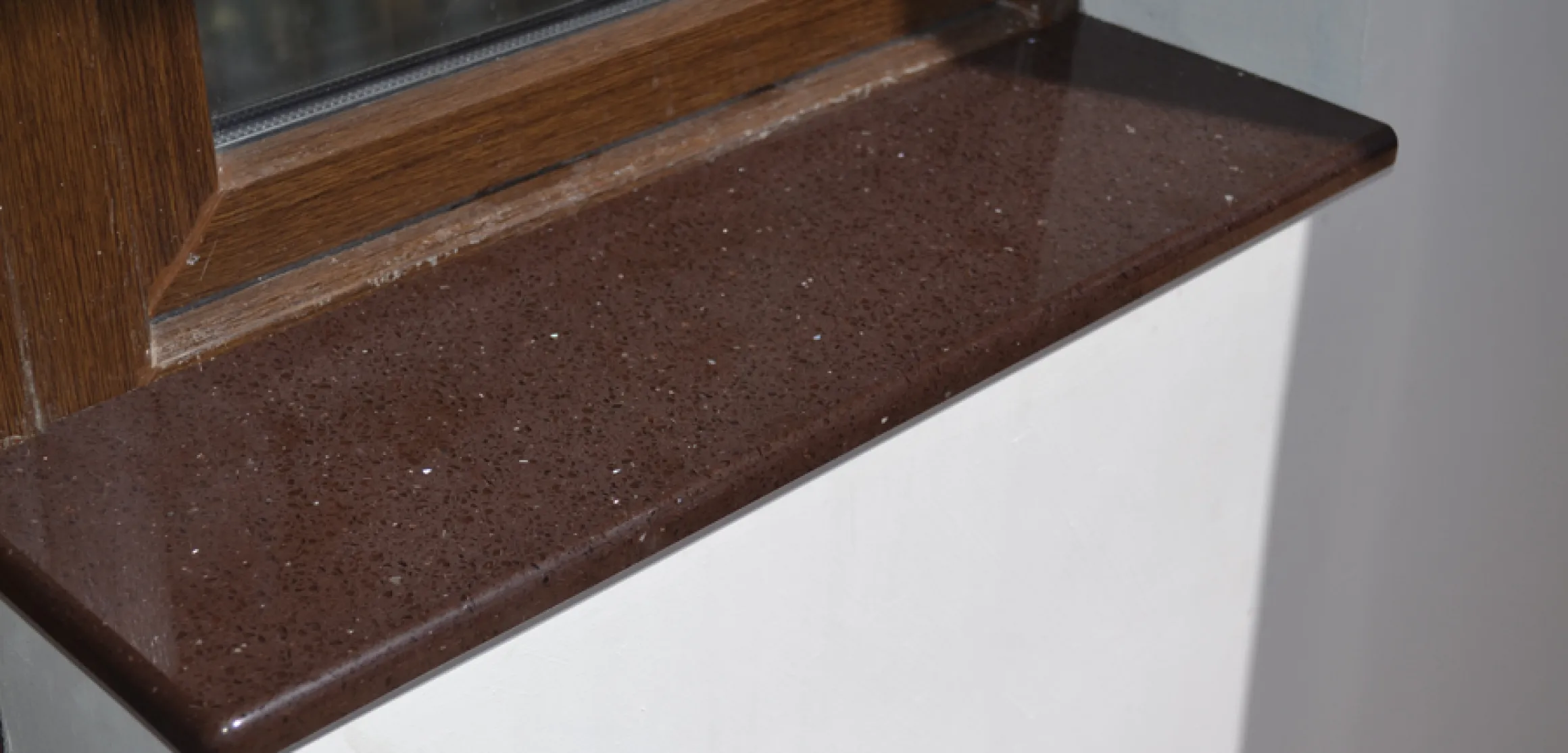 Прямой подоконник из искусственного камня Grandex F-338 Oak Forest - фото 1