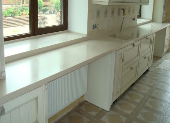 Подоконник со столешницей Corian savannah