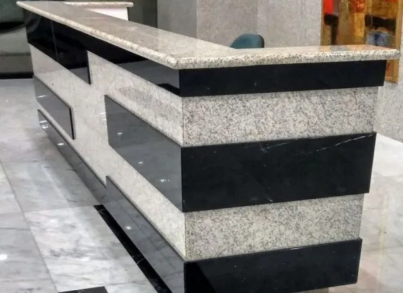Стойка ресепшн из искусственного камня Caesarstone Atlantic Salt