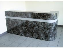 Стойка ресепшн из кварцевого агломерата TechniStone Pearl Rocca