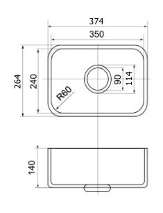 интегрированная мойка k-809