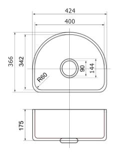 интегрированная мойка k-841